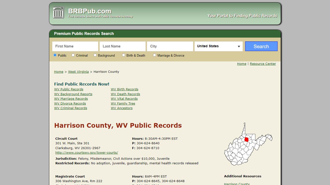 Harrison County Public Records | Search West Virginia ...